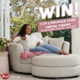 Plush Mother’s Day Competition: Win 1 of 2 Snuggle Sofa swivel chairs valued at $2398
