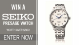 Sunrise Seiko Competition: Win a Seiko Presage Watch worth over $800