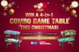 Crazy Sales Christmas Competition: Win a 4-in-1 Combo Game Table