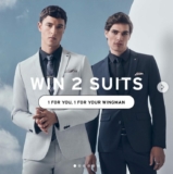 Win two full yd. suits valued at $600 each including shirt, shoes, socks and tie