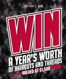 Win a year’s worth of haircuts and threads valued at $1,500